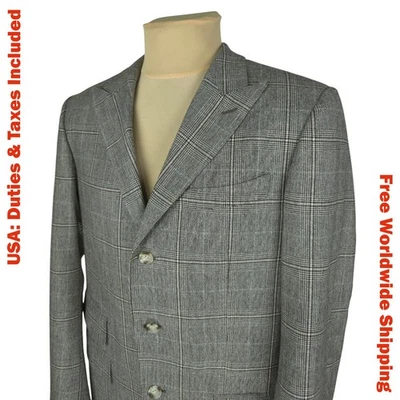 Suitsupply Mens Brown Check Wool Blazer Jacket Size EU 50 / UK 40R (M-L) - Image 1 of 4