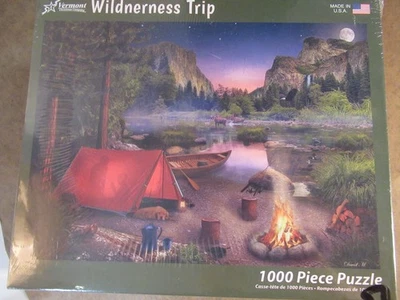 Jigsaw Puzzle Wilderness Trip 1000 Piece Factory Sealed New Vermont Made In USA - Image 1 of 4