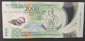 Vanuatu ex Nouvelles Hébrides billet 2000 Vatu 2014 Pick-14 - Imagen 1 de 2