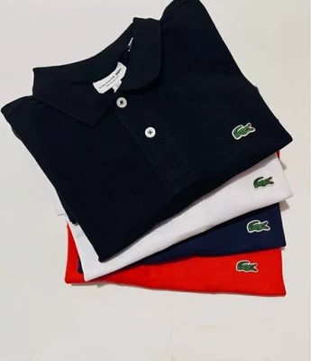2025 CLASSIC LACOSTE MEN'S WOMEN'S POLO SHORT SLEEVE MESH REGULAR SHIRT S - 4XL