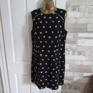WAREHOUSE ● size 16 ● black white floral pencil dress womens ladies - Picture 1 of 6