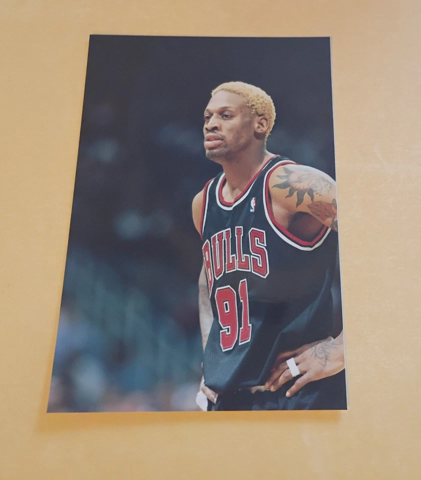 Foto tipo 1 de Dennis Rodman Chicago Bulls 4x6 Hw3545 Foto 1 de 1