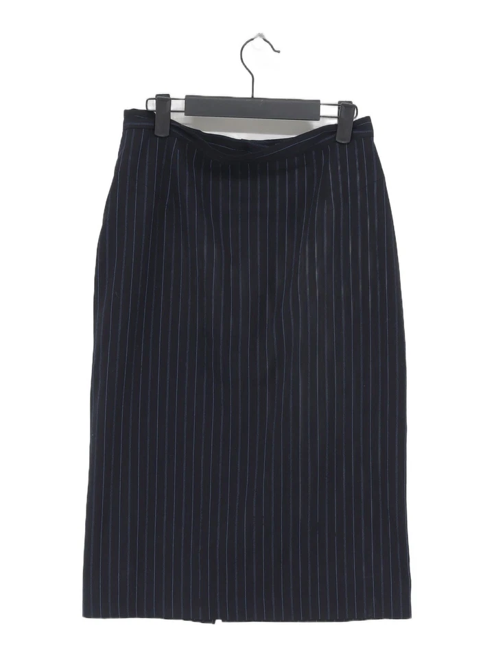 Falda midi para mujer Austin Reed UK 14 azul 100 % otra recta y lápiz Foto 1 de 4