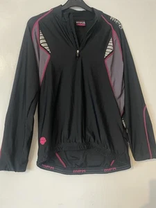 Muddy Fox Elite Series MPX Black 1/4 Zip Cycling Top Ladies Size 14, Reflective - Picture 1 of 21