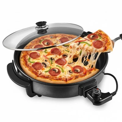 Elektrische Pfanne XXL mit Deckel 1500W Partypfanne Multipfanne Pizzapfanne - Bild 1 von 4