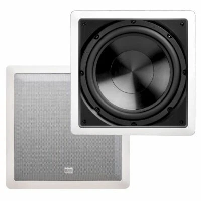 OSD AUDIO 10" In Wall Subwoofer 200W Passive Home Theater Easy Mounting Bracket IWS10 OSD