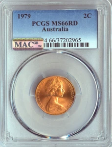 1979 Australia 2 Cents PCGS MS66 RD Quality - Imagen 1 de 2