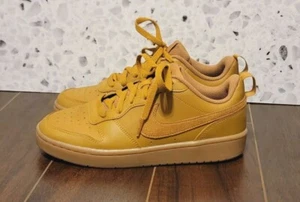 Nike Court Borough Low 2 Youth Size 6.5Y Brown Sneakers Lace Up BQ5448-700 - Picture 1 of 18