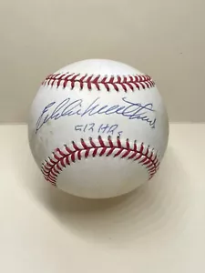 Eddie Mathews signed/Inscribed "512 HR" ONL ball - Braves - HOF - JSA Auth - Picture 1 of 7