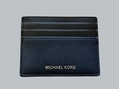 Michael Kors Hombre Cooper Tarjetero Alto Billetera Negro, Marrón Negro, Azul Marino Nuevo con Etiquetas Foto 1 de 4