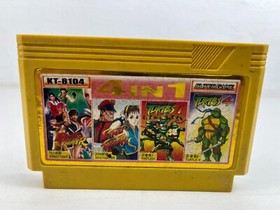 4 in 1 RARE Famicom Famiclone Nes Tv Game Cartridge