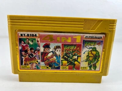 4 in 1 RARE Famicom Famiclone Nes Tv Game Cartridge - Image 1 of 4
