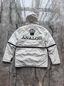 Rare Vintage Analog Burton x Rolex Snow Ski Jacket Hooded Size M Y2K Archive Ak - Picture 1 of 17