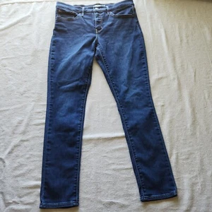 Levis Jeans Womens 31 Dark Blue 311 Shaping Skinny Denim Stretch Ankle 32x29 - Picture 1 of 15