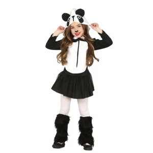 Pandakleid M 128-134 7 – 9 Jahre Panda Faschingskostüm Kinderkostüm Pandabär - Bild 1 von 1