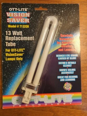 3 Ott-Lite OttLites VisionSaver 13W Watt T13330 Replacement Tube Bulbs - Image 1 of 3