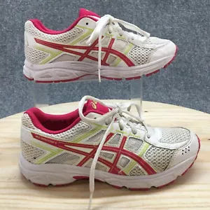 Asics Zapatos Jóvenes 5 Niñas Gel Contend 4 Tenis para Correr C707N Blanco Multicolor - Imagen 1 de 19