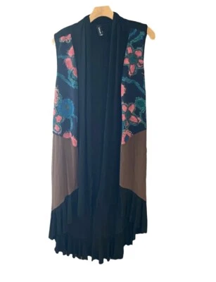 Plumero Sacred Threads para mujer talla S/M negro lana BOHO floral gitano Lagenlook Foto 1 de 4