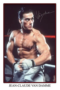 Jean-Claude Van Damme large signed 12x18 inch photograph poster -Top Quality  - Picture 1 of 3