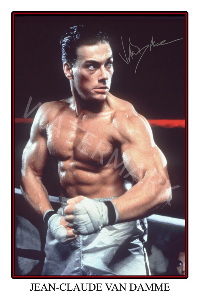 Jean-Claude Van Damme large signed 12x18 inch photograph poster -Top Quality  - Image 1 of 3