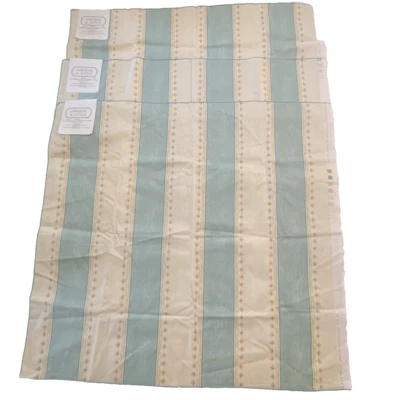 Osbourne & Little Cartouche Fabric Datcha Stripe 1996 Lot of 3 Samples 26x28 UK - Image 1 of 4