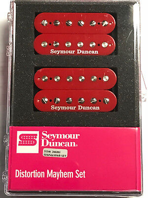 Seymour Duncan Distortion SH-6 Mayhem Red Humbucker Pickup Set SH-6b & SH6n • 198€