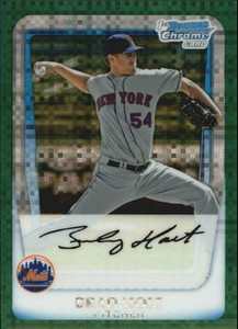 2011 Bowman Chrome Prospects Green X-Fractor #BCP174 Brad Holt Mets