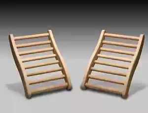 Paquete de 2 respaldos de sauna Dynamic Canadian Hemlock - Imagen 1 de 1