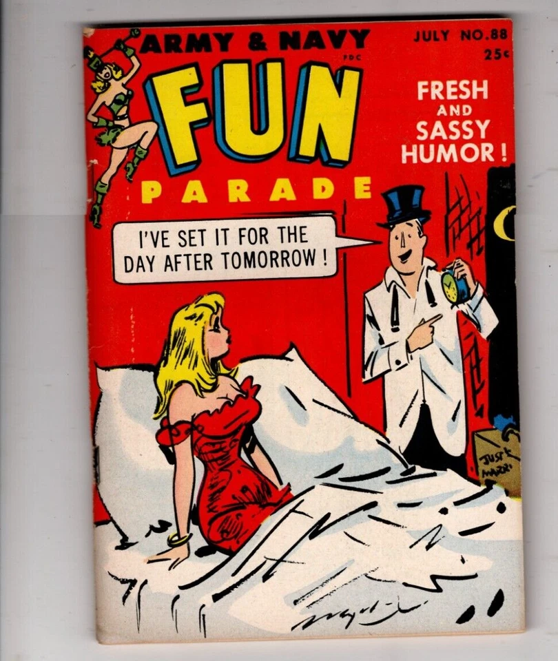 Army & Navy Fun Parade #88, 1958 HARVEY DIGEST COMIC! RARE! VF or better - Image 1 of 1