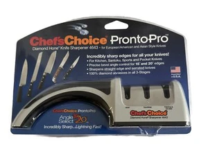 Chef's Choice 4643 ProntoPro Angle Diamond Hone 3 Stage Knife Sharpener Manual - Picture 1 of 2