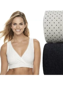 New ~ Playtex Nursing Pullover Wirefree Sleep Bra Small 2 Pack - Picture 1 of 1