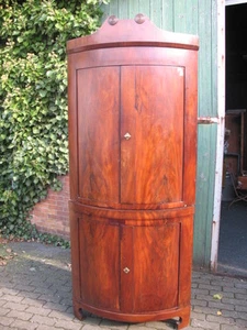 Biedermeier Eckschrank Mahagoni - Bild 1 von 6