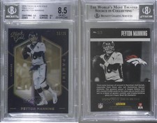 2016 Panini Black Gold Holo Gold /25 Peyton Manning #53 BGS 8.5 HOF