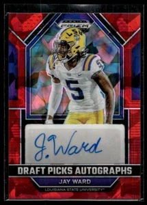 PRIZM DRAFT 2023 RED ICE DRAFT PICKS AUTO JAY WARD LSU - Foto 1 di 1