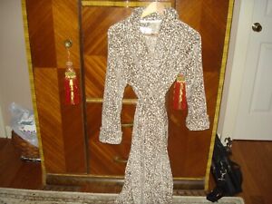 Oscar de la Renta Plush Fleece BathRobe gown housecoat SM/PM