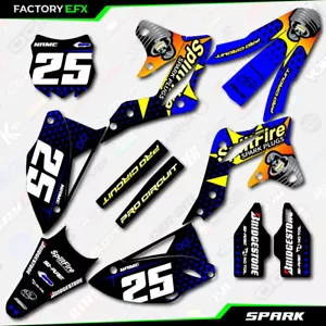 Blue Spark Racing Graphic Kit fits 13-16 Kawasaki Kxf250 KX250f kxf 250 Decal - Foto 1 di 8