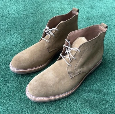 Hombres Allen Edmonds "DENALI" CHUKKA Botas Zapatos Talla 11.5D Gamuza Natural 55799 Foto 1 de 4