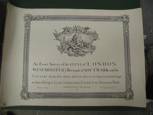 John Rocque MAP Of the Cities of London  and Westminster X16 SHEETS C1746/C1971 - Picture 1 of 12