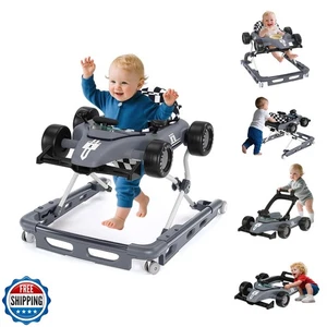 Baby Walker with Wheels, 4-in-1 Baby Walker for Boys Girls Foldable Activity - Picture 1 of 5