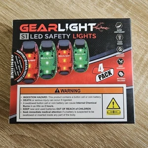 GEARLIGHT 4 Luces LED de Seguridad - Luces Traseras Bicicleta - Baterías Incluidas - Imagen 1 de 6
