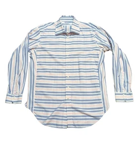 Mens Vintage 90s The Duffer of St George Shirt | Triple Stripe Cotton | Size L - Picture 1 of 6