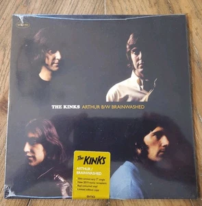 The Kinks - Arthur/Brainwashed - SEALED RED VINYL RSD Picture Sleeve PS 7" - Picture 1 of 2