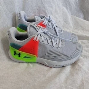Under Armour HOVR Apex Grey Orange Size 6 Women - Picture 1 of 8