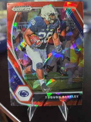 2021 Panini Prizm Draft Picks - Saquon Barkley #88 Red Ice Prizm - Image 1 of 4