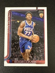 Baloncesto Topps 2025-26 VJ Edgecombe #203 novato (RC) 76ers - Imagen 1 de 2