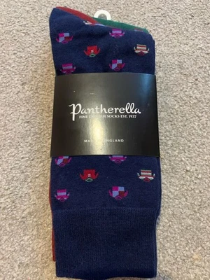 Pantherella 3 Pair Pack Of Mens ‘Rugby Shirt’ Socks 7.5-9.5 - Image 1 of 2