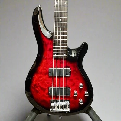 Schecter C-5 Plus 5 String Electric Bass Guitar - Red - Image 1 of 4