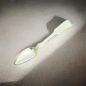 Rare American Coin Silver Tea Spoon, Boyd & Hoyt, Albany NY, C1830 - Picture 1 of 6