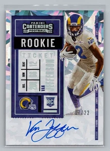 2020 Panini Contenders Van Jefferson Cracked Ice Auto SSP /22 Rookie #124 9588 - Picture 1 of 2