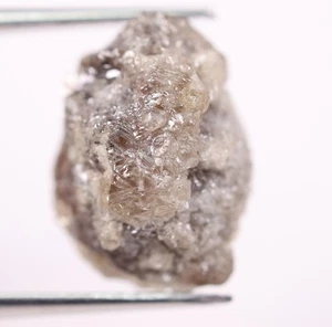 3,08 kt grauer Rohdiamant natürlicher ungeschliffener roher loser Diamant Erdminendiamant - Bild 1 von 15